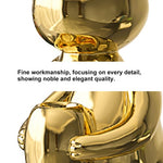 Cargar imagen en el visor de la galería, 16.1&quot; Gold Shiny Resin Rabbit Statue Animal Art Decorative Sculpture Home Decor Vase
