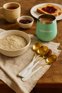 Glam Four-Piece Dessert Spoon Set