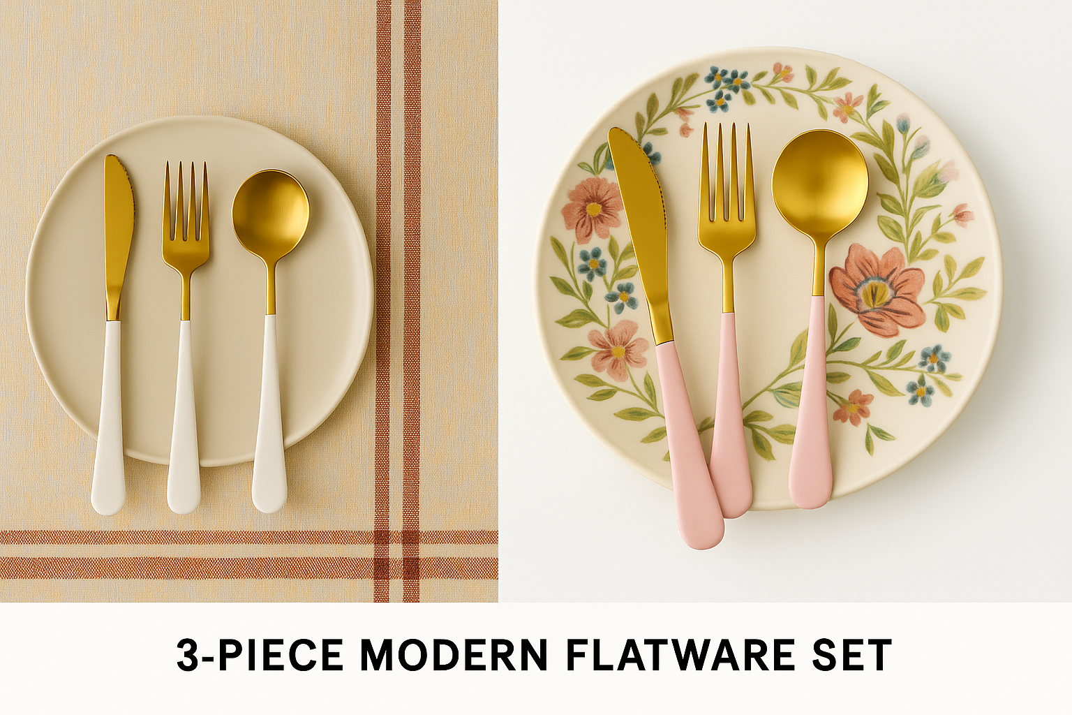 Glam Four-Piece Dessert Spoon Set