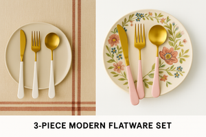 Glam Four-Piece Dessert Spoon Set
