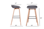 Load image into Gallery viewer, Moden Counter stool Nordic Set x 2
