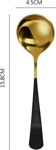 Glam Four-Piece Dessert Spoon Set