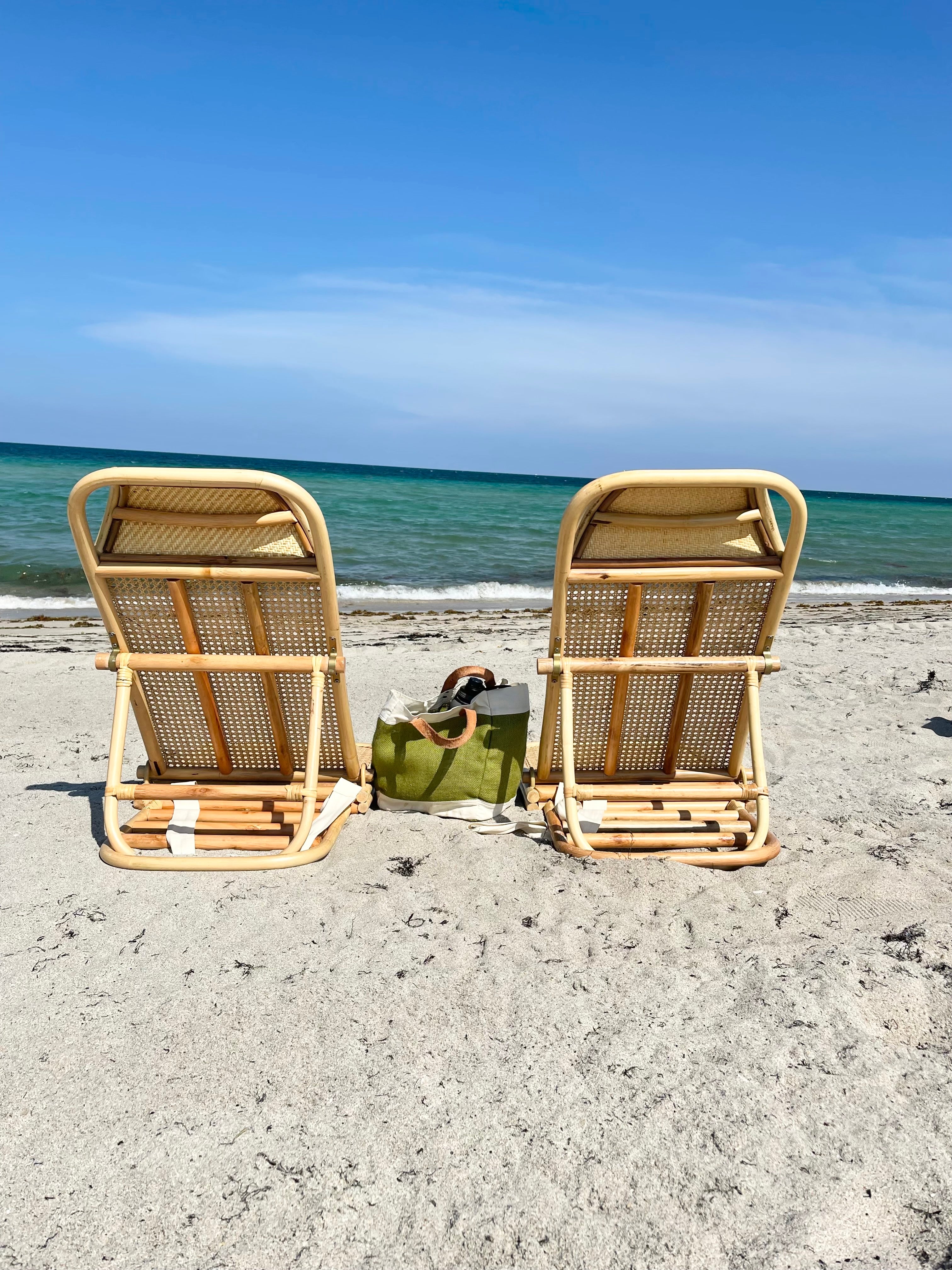 Rattan beach chair