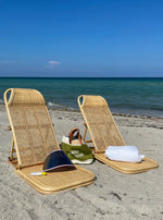 Load image into Gallery viewer, Rattan beach chair
