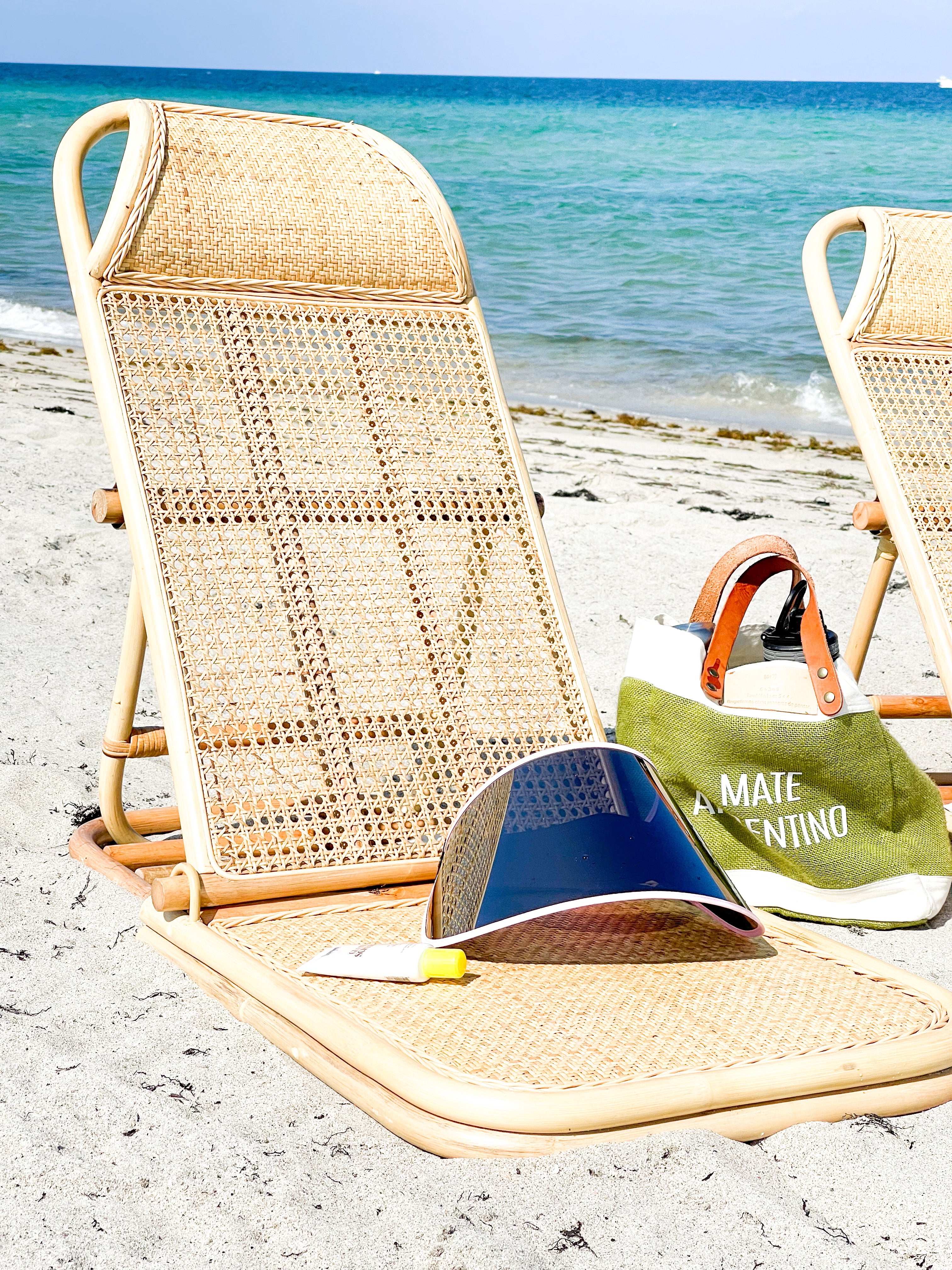 Rattan beach chair