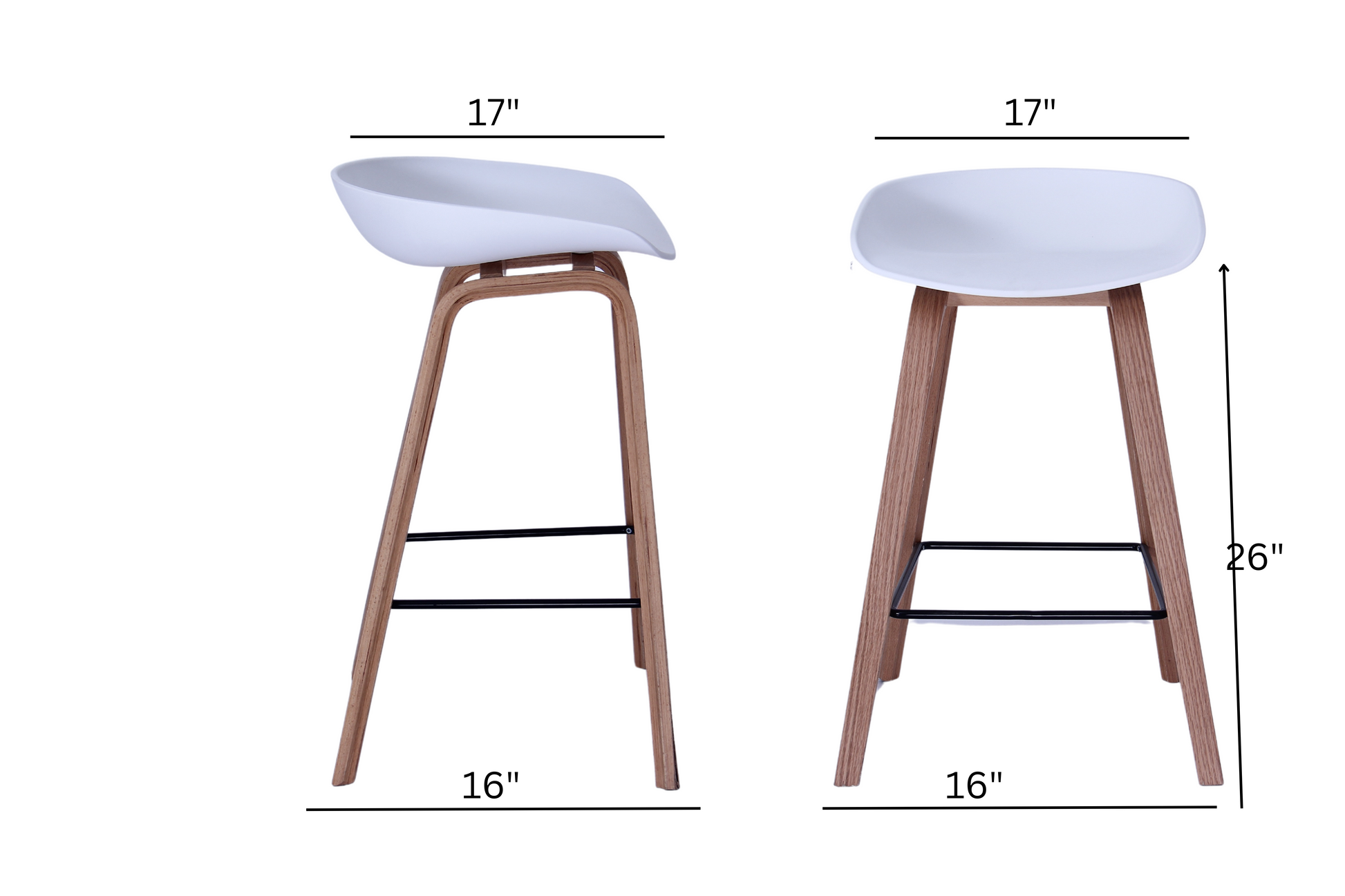 Nordic Counter Stools Set of 2