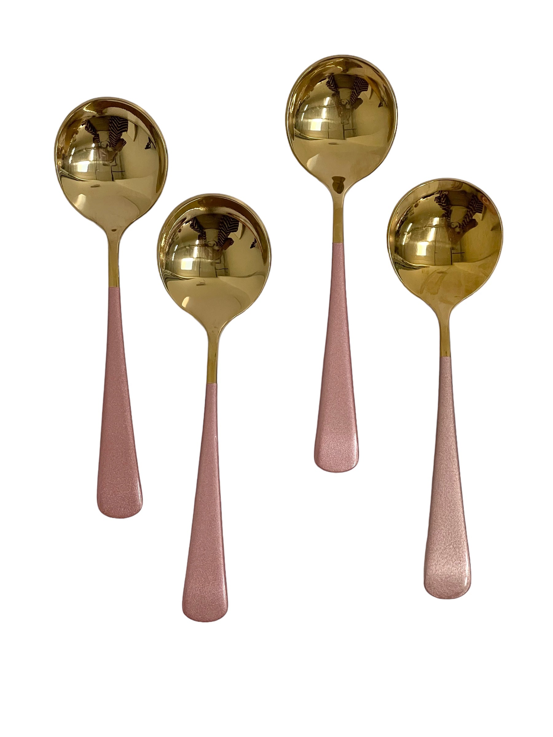 Glam Four-Piece Dessert Spoon Set