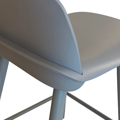 Close-Up of Upholstered Seat and Backrest on Sigrid Counter Stool