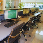 Load image into Gallery viewer, Adjustable Reclining Mechanism on Mid-Century Modern Desk Chair

