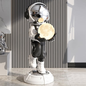 28.8" Astronaut Floor Sculpture Figurine Ornament Art Decor