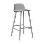 Cargar imagen en el visor de la galería, Nerdi Counter Stool Grey Scandinavian design Set x 2
