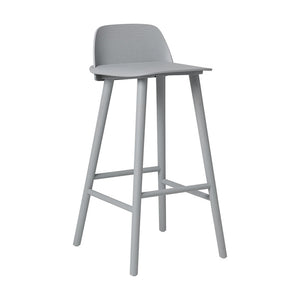 Nerdi Counter Stool Grey Scandinavian design Set x 2