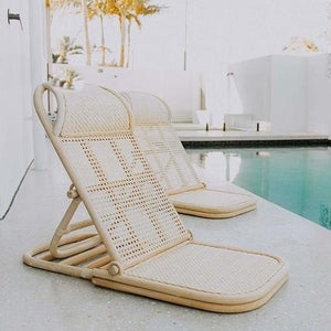 Rattan beach chair deals folding