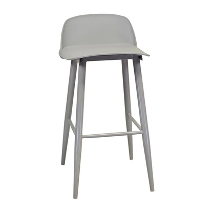 Modern Sigrid Counter Stool with Upholstered Seat and Backrest