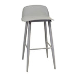 Cargar imagen en el visor de la galería, Nerdi Counter Stool Grey Scandinavian design Set x 2
